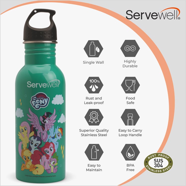 SERVEWELL Mischief Printed Single Wall Bottle - 580 ml