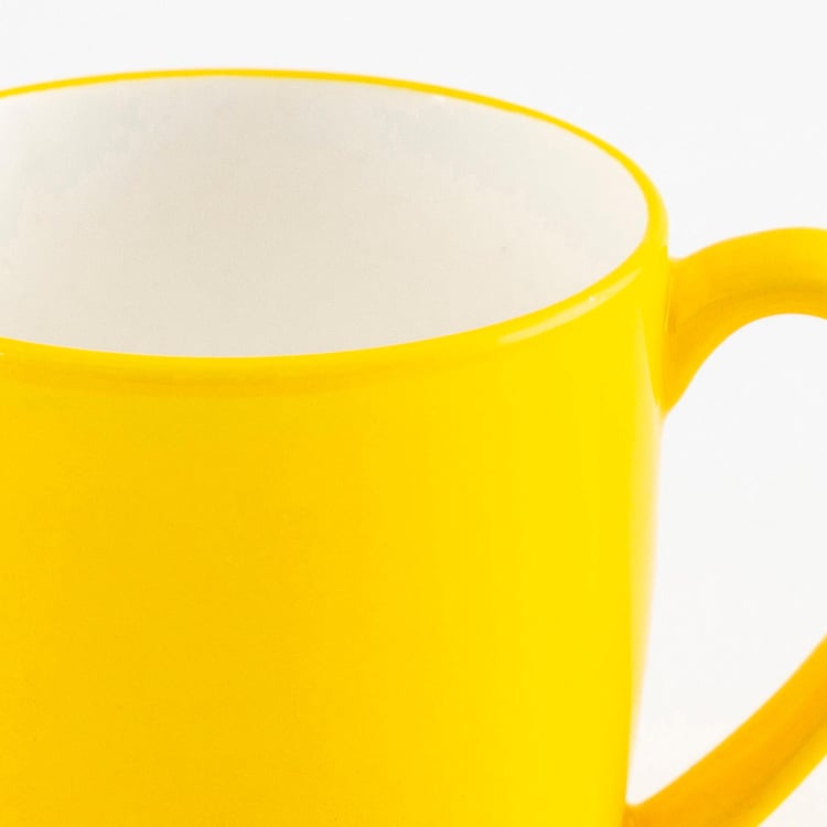 Heva Conran Yellow Bone China Solid Mug - 240ml