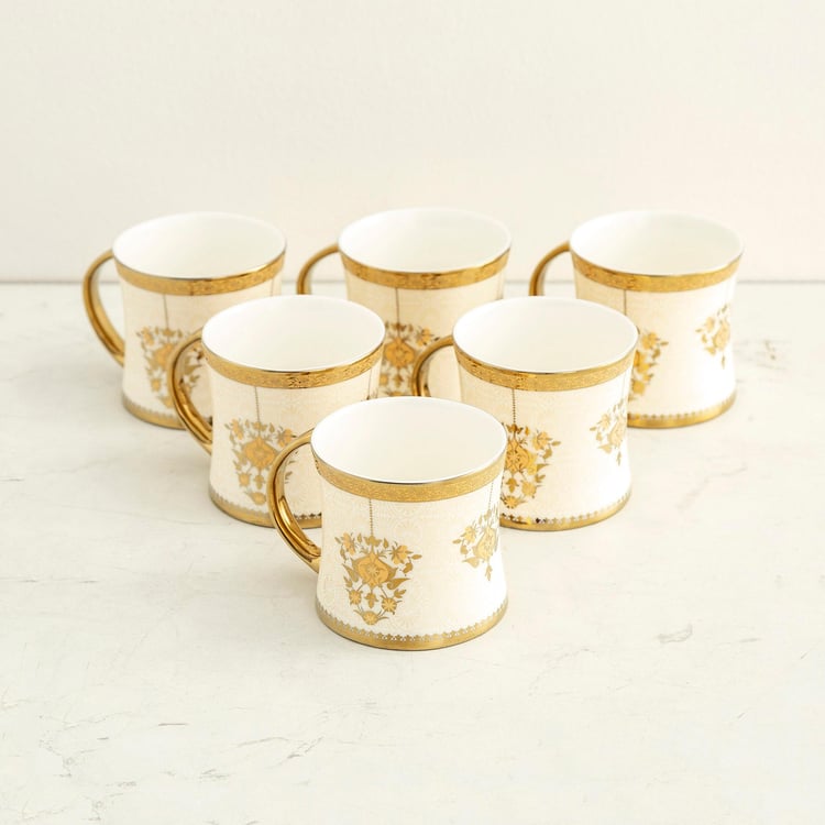 Heritage Floral Print Mugs - Set of 6