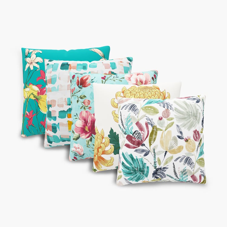 Corsica Bouquet Set of 5 Cushion Covers - 40x40cm