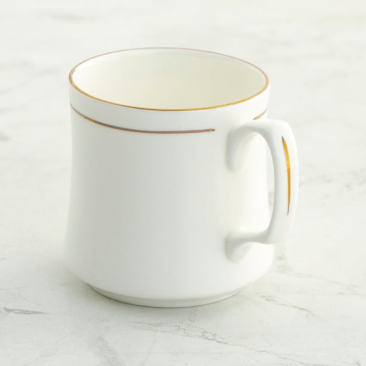 Corsica Set of 6 Bone China Coffee Mugs - 170ml