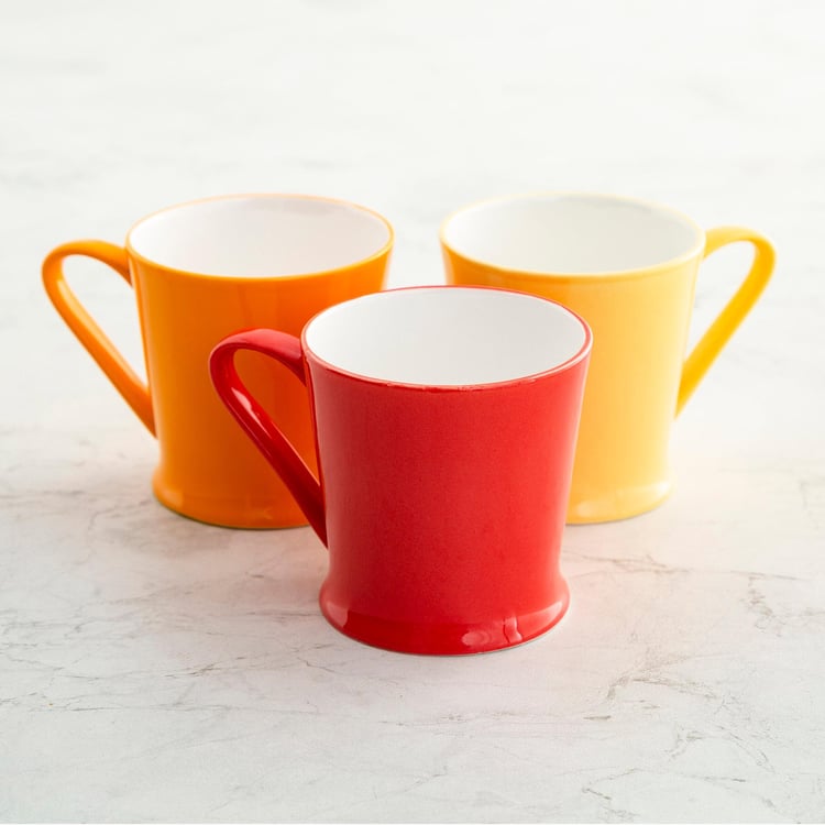 Corsica Set of 6 Bone China Coffee Mugs - 180ml