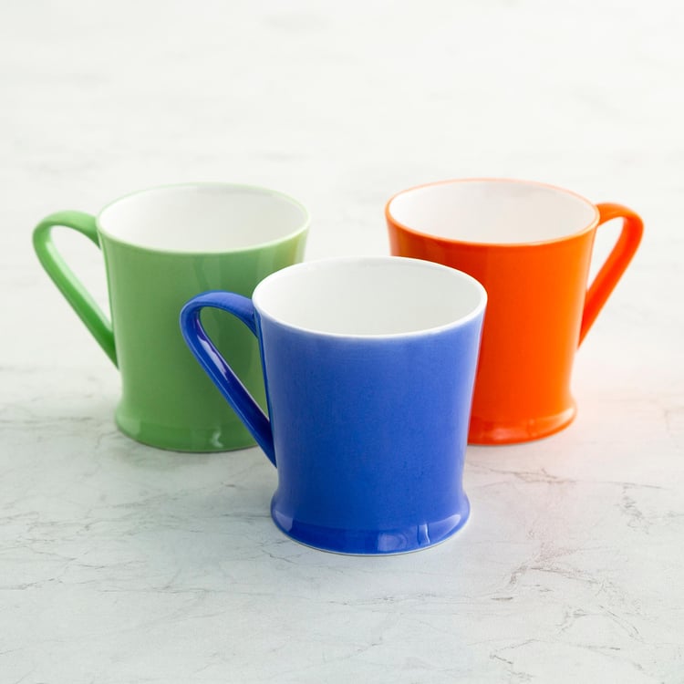 Corsica Set of 6 Bone China Coffee Mugs - 180ml