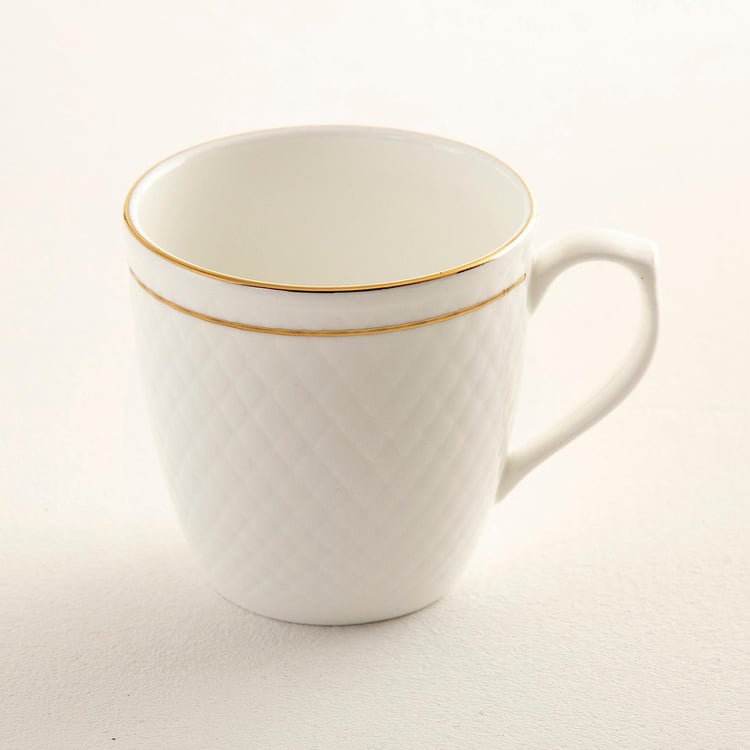 Corsica Set of 6 Bone China Coffee Mugs - 150ml