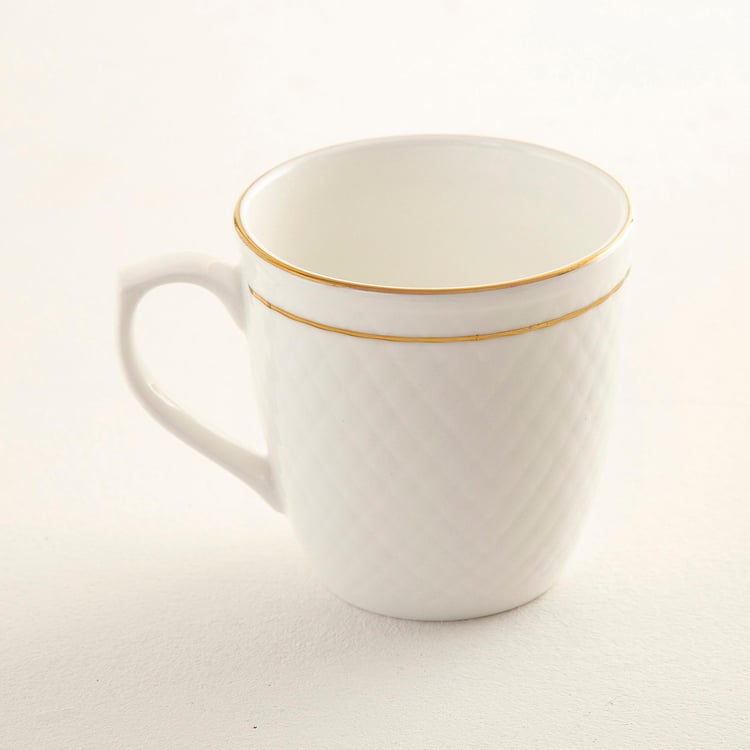 Corsica Set of 6 Bone China Coffee Mugs - 150ml