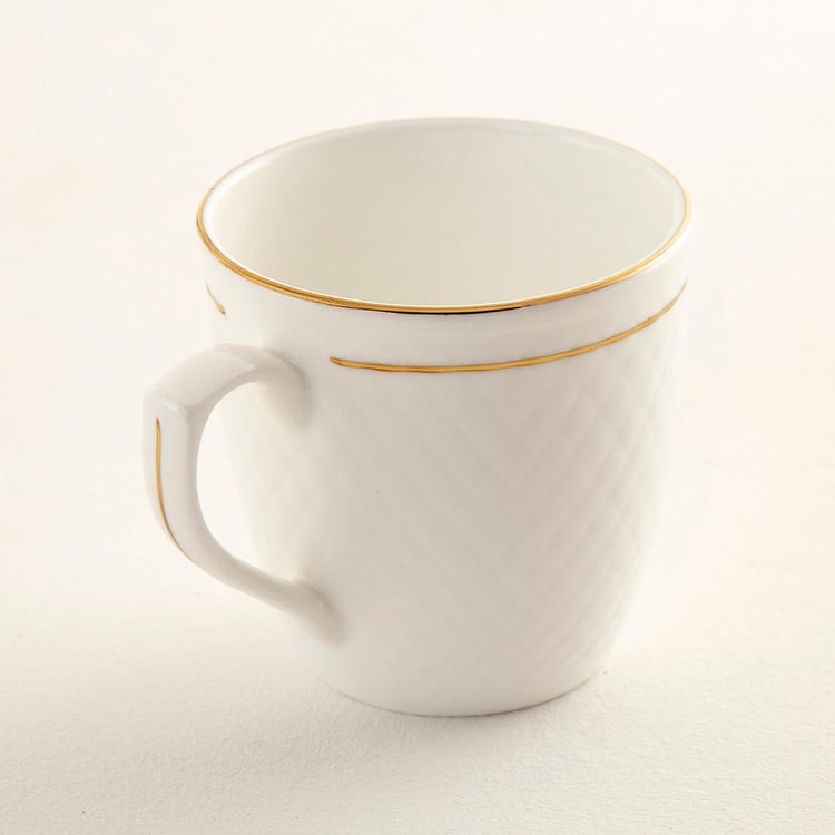 Corsica Set of 6 Bone China Coffee Mugs - 150ml