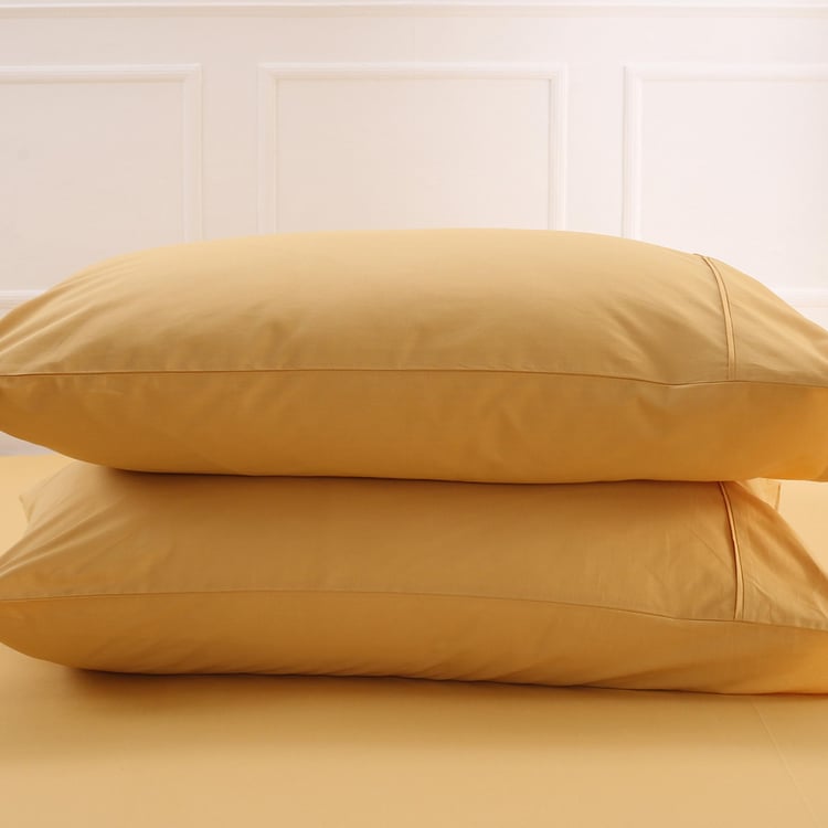 MASPAR Colorart Solid 3-Piece Bedsheet Set - 2.75 m x 2.75 m