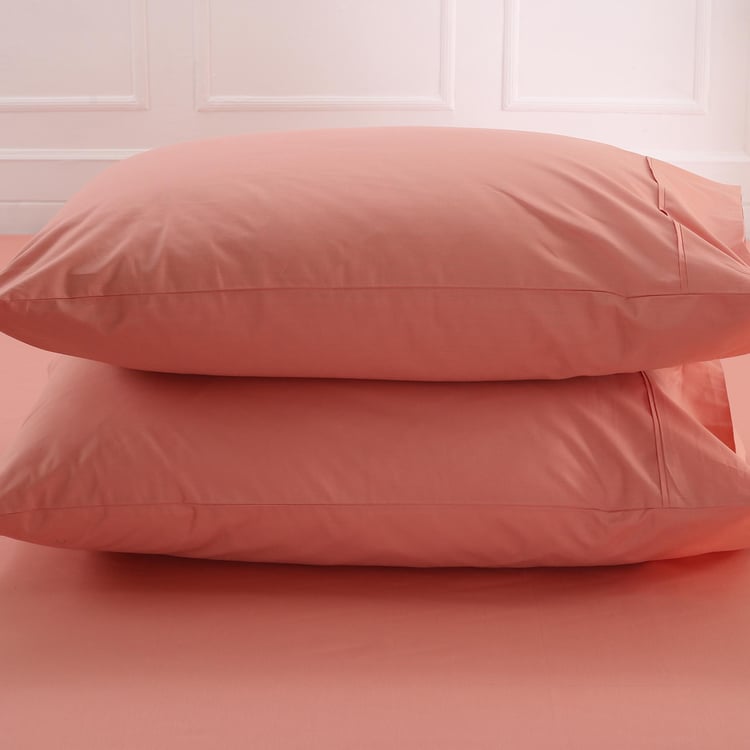 MASPAR Colorart Solid 3-Piece Bedsheet Set - 2.28 m x 2.75 m