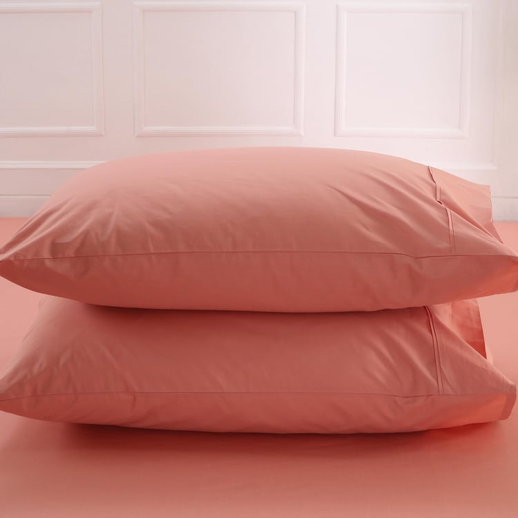 MASPAR Colorart Solid 3-Piece King Bedsheet Set - 2.75 m x 2.75 m