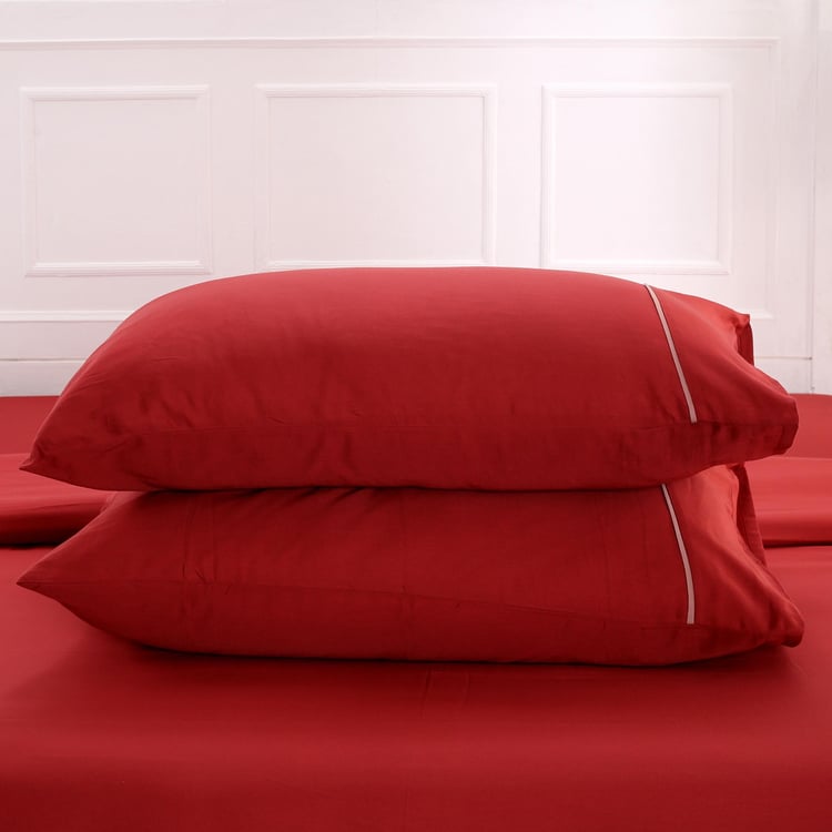 MASPAR Colorart Solid 3-Piece King Bedsheet Set - 2.75 x 2.75 m
