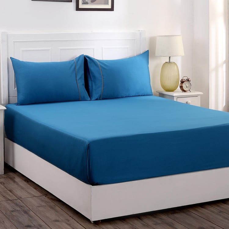 MASPAR Colorart Solid 2-Piece Single Bedsheet Set - 1.52 m x 2.24 m