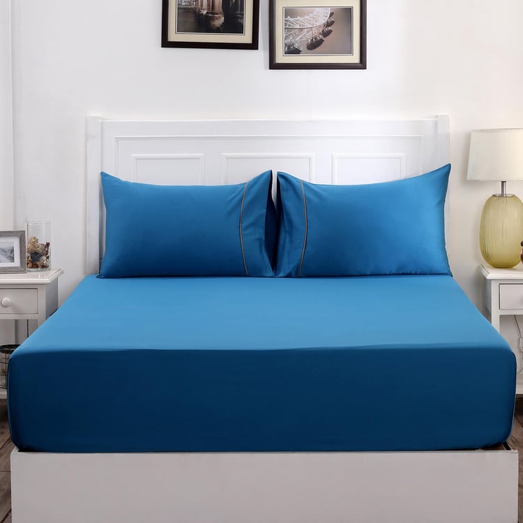 MASPAR Colorart 3-Pc. Solid King-Size Bedsheet Set - 2.75 x 2.75 m