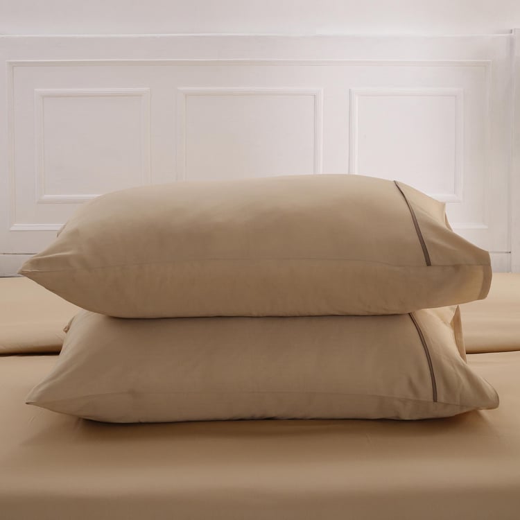 MASPAR Colorart 3-Pc. Solid King-Size Bedsheet Set - 2.75 x 2.75 m