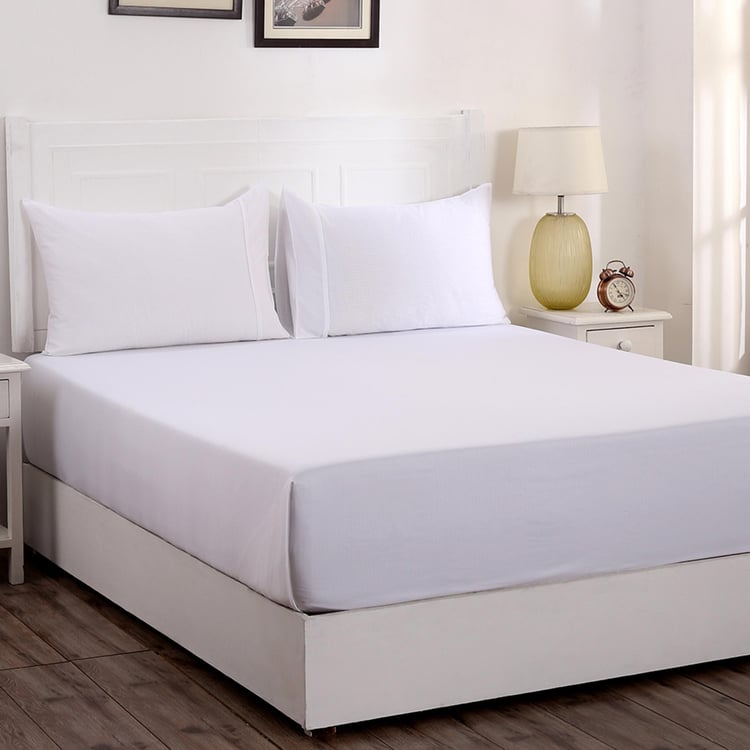 MASPAR Colorart Solid 3-Piece Bedsheet Set - 1.52 m x 2.24 m
