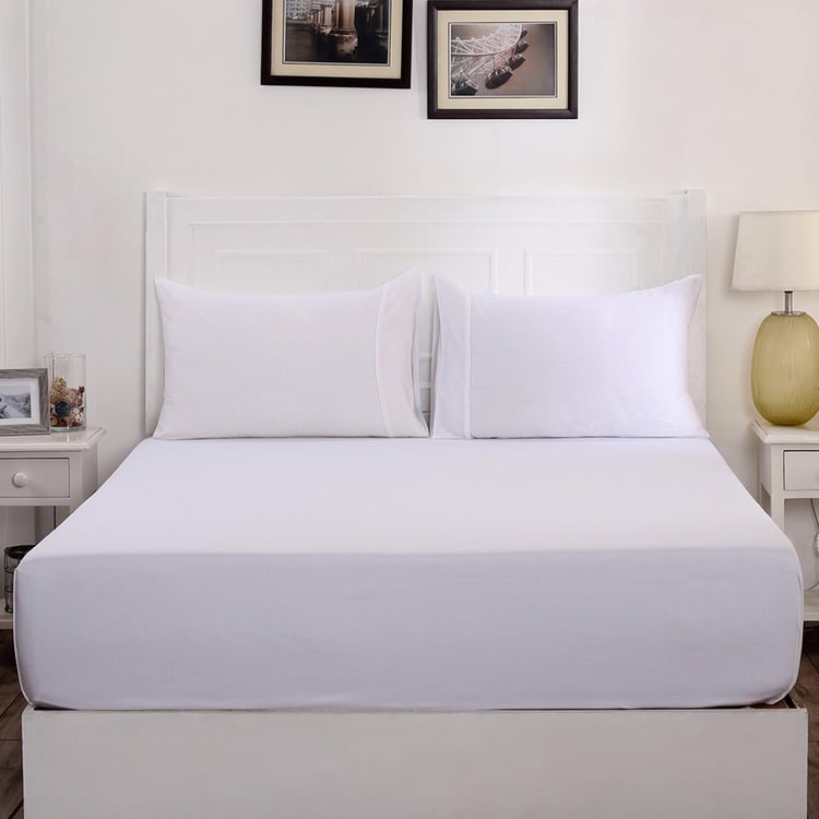 MASPAR Colorart Solid 3-Piece Bedsheet Set - 1.52 m x 2.24 m