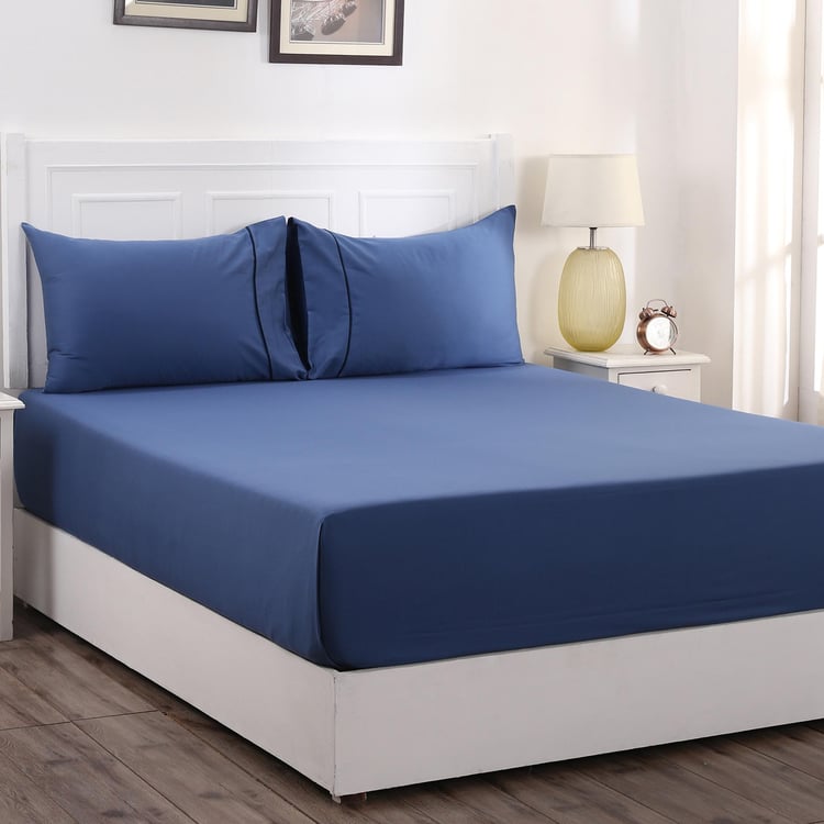 MASPAR Colorart 3-Pc. Solid Double Bedsheet Set - 2.28 x 2.75 m