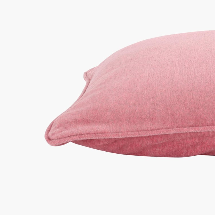 MASPAR Charlotte Pink Solid Cotton Pillow Cover - 50x75cm - Set of 2