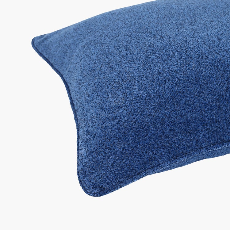 MASPAR Charlotte Blue Solid Cotton Pillow Covers - 50x75cm - Set of 2