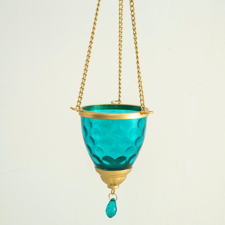 Corsica Mystic India Glass Hanging Lantern