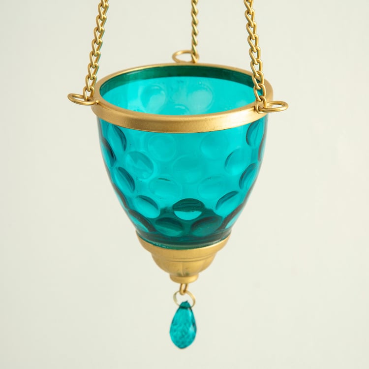 Corsica Mystic India Glass Hanging Lantern