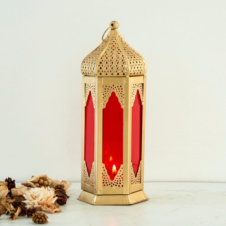 Corsica Mystic India Metal Tall Moroccan Lantern