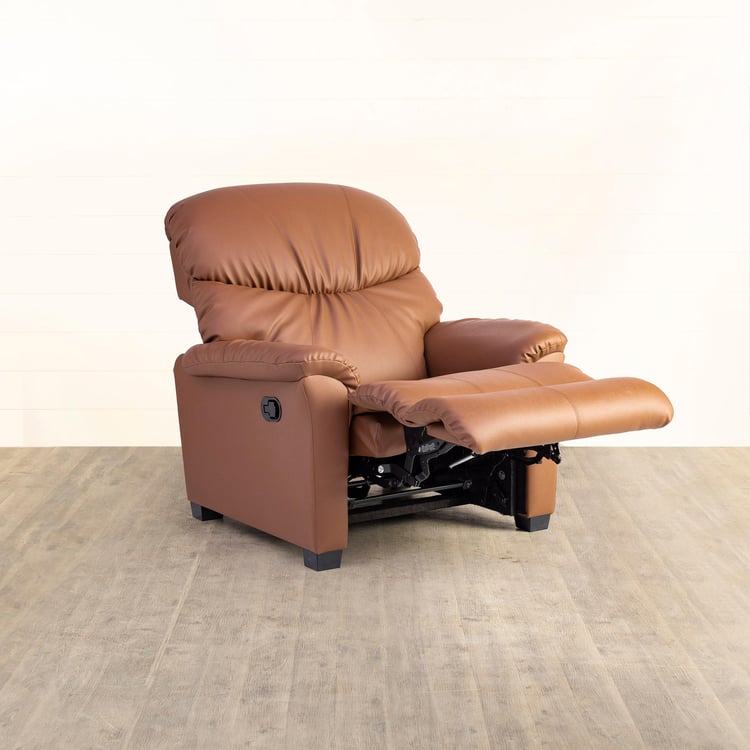 Helios Hadsten One-Seater American Comfort Recliner - Powered by Stanley - Brown