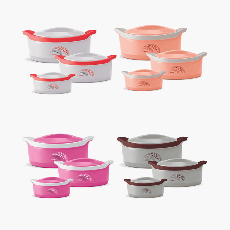 MILTON Printed Set of 3 Insulated Casseroles