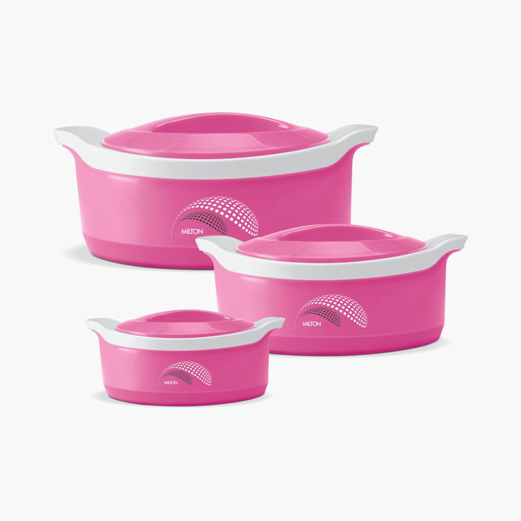 MILTON Printed Set of 3 Insulated Casseroles