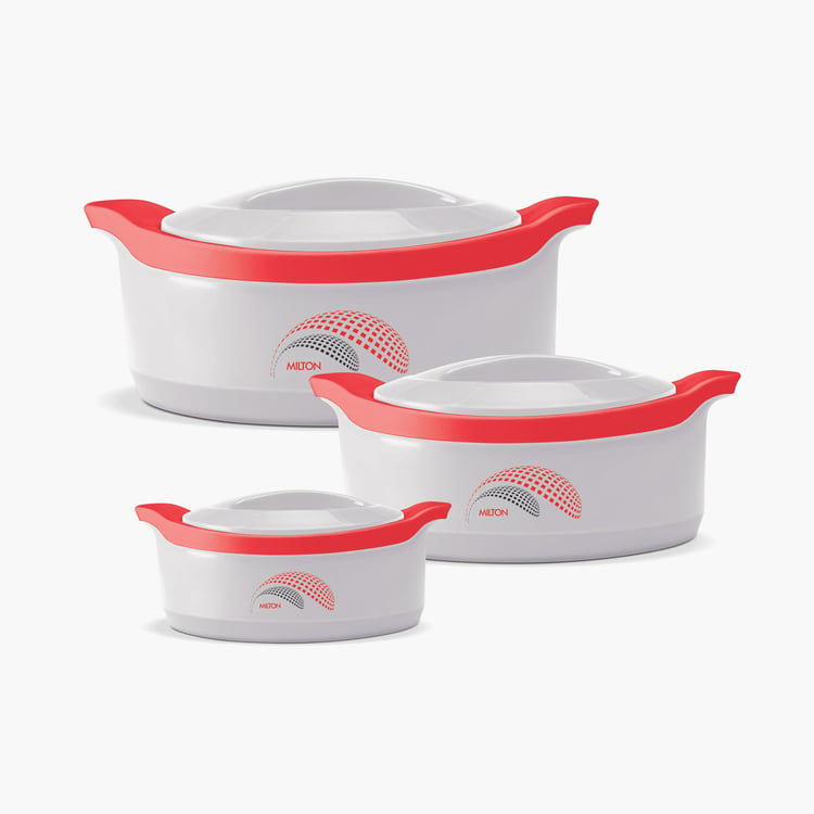 MILTON Printed Set of 3 Insulated Casseroles