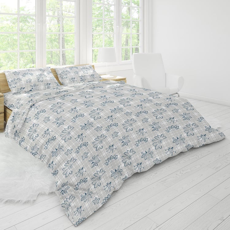 HIMEYA Comfort Percale 4-Piece Bedsheet Set - 2.74 x 2.74 m