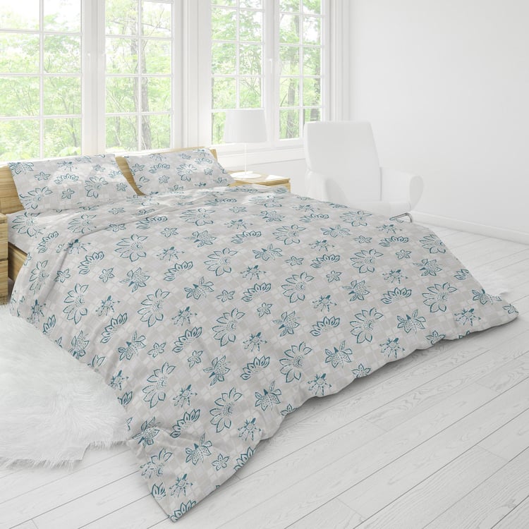HIMEYA Comfort Percale 4-Piece Bedsheet Set - 2.74 x 2.74 m
