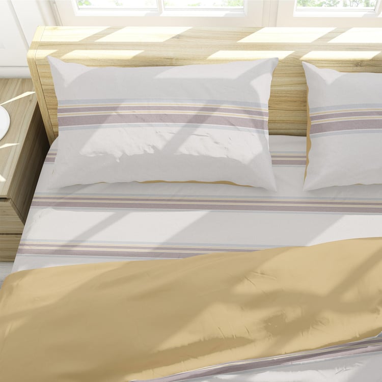 HIMEYA Comfort Percale Printed King Size 4-Pc. Bed In A Bag-2.74x2.74m