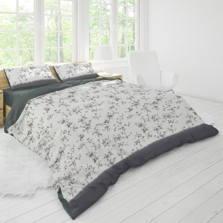 HIMEYA Bliss Percale Printed Double Duvet Cover - 2.74 m x 2.28 m