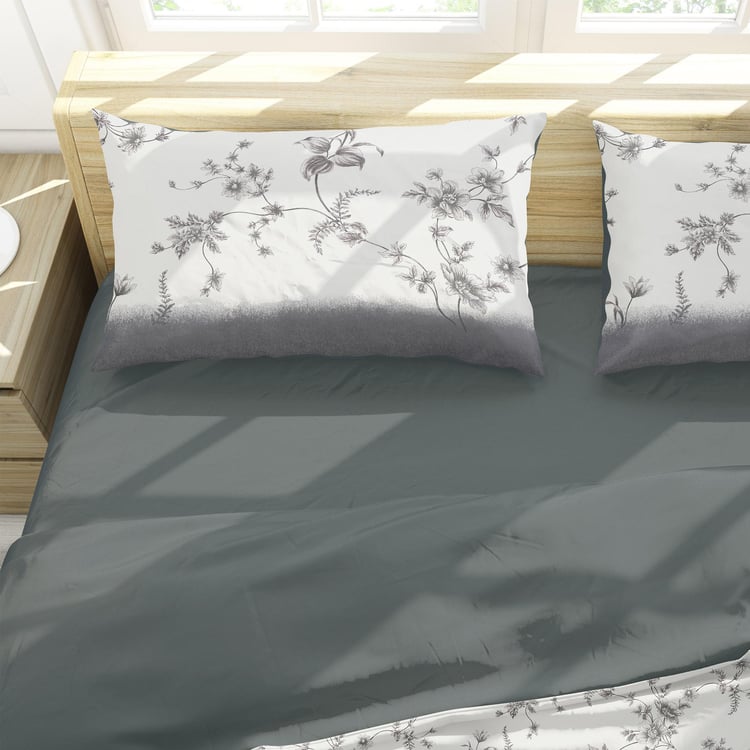 HIMEYA Bliss Percale Printed Double Duvet Cover - 2.74 m x 2.28 m