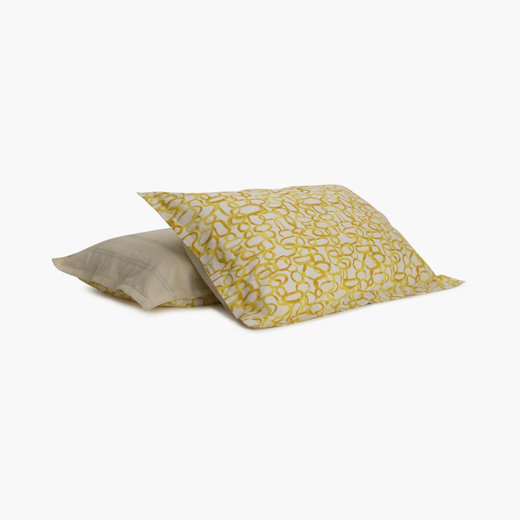 HIMEYA Moontide Printed 3-Pc.. King Size Bedsheet Set - 2.74 x 2.74 m