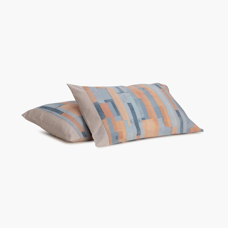 HIMEYA Moontide Printed Pillow Cover - Set of 2 Pcs - 50 cm x 75 cm