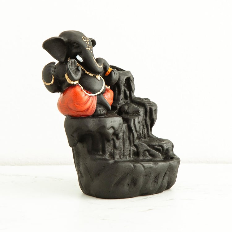 Corsica Harmony Polyresin Ganesha Figurine with Incense Burner