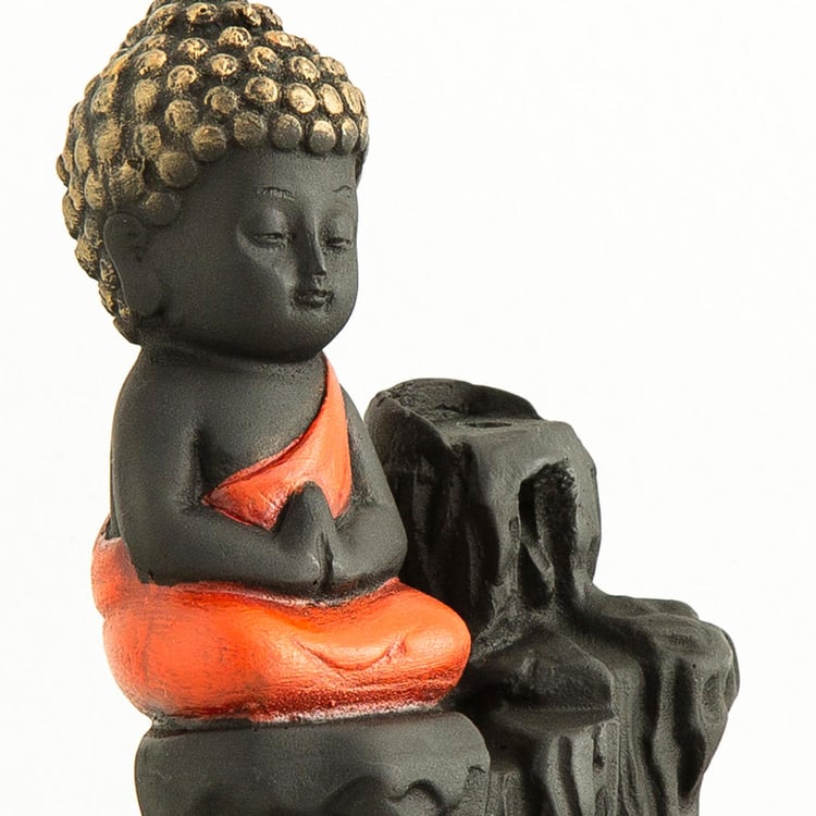 Corsica Harmony Polyresin Buddha Incense Burner Smoke Fountain