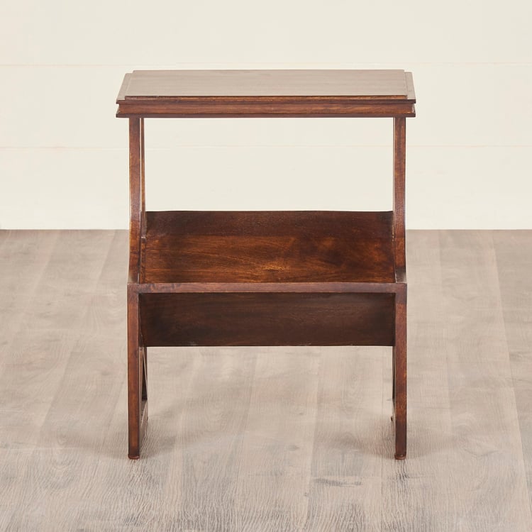 Delta Mango Wood End Table - Brown