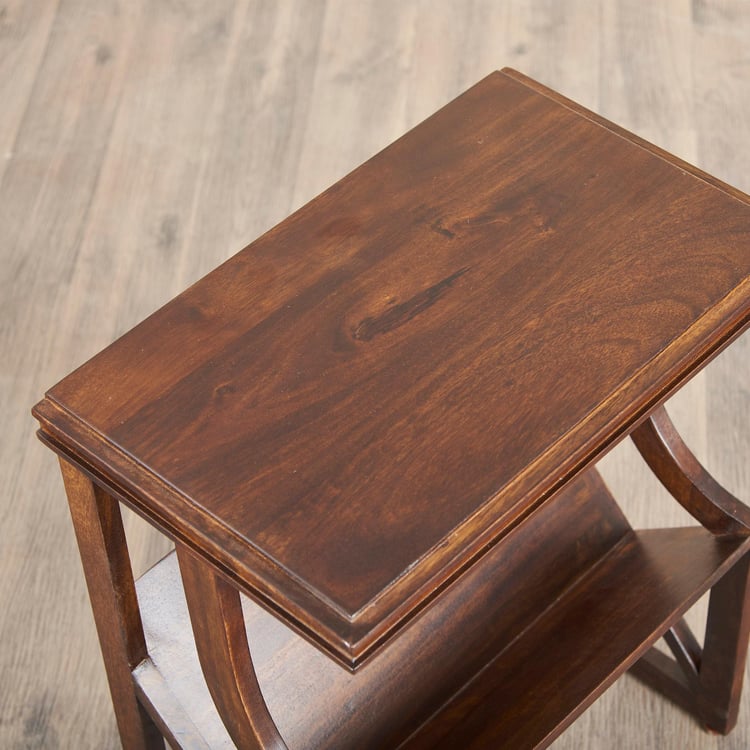 Delta Mango Wood End Table - Brown