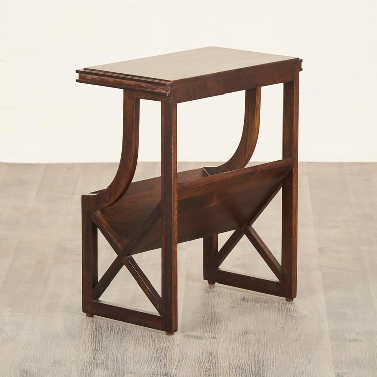 Delta Mango Wood End Table - Brown