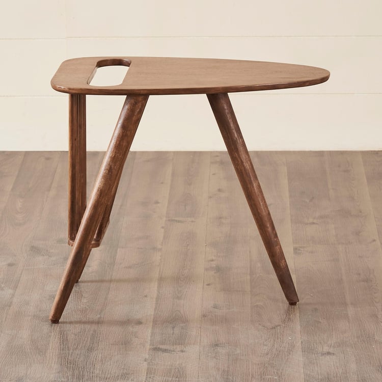 Amber Mango Wood Magazine Table - Brown