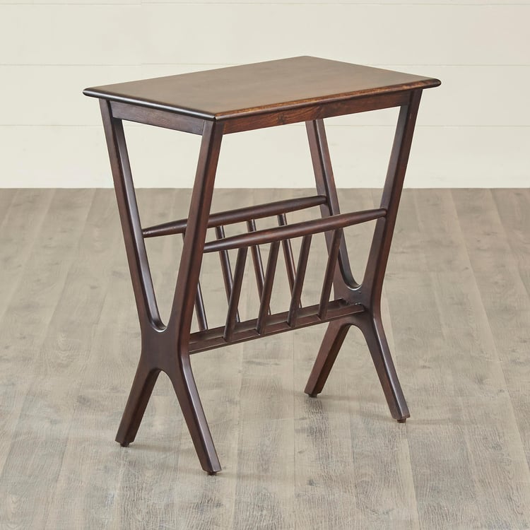 Delta Mango Wood Magazine Table - Brown