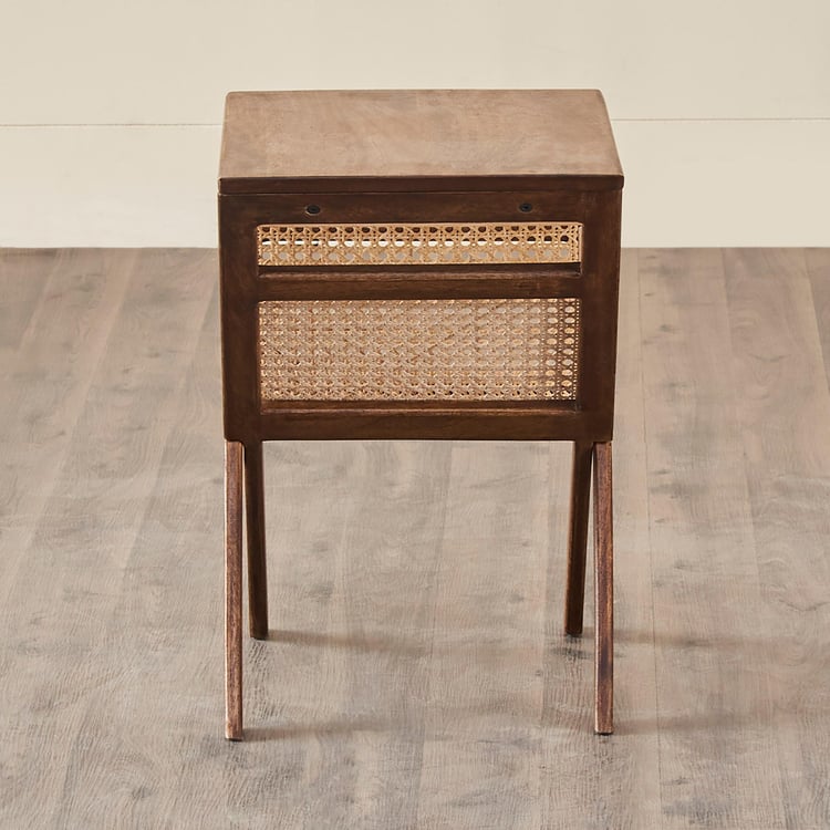 Cane Connection Mango Wood Magazine Table - Brown