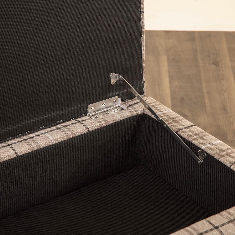 Ottawa Fabric Shoe Rack Bench - Brown