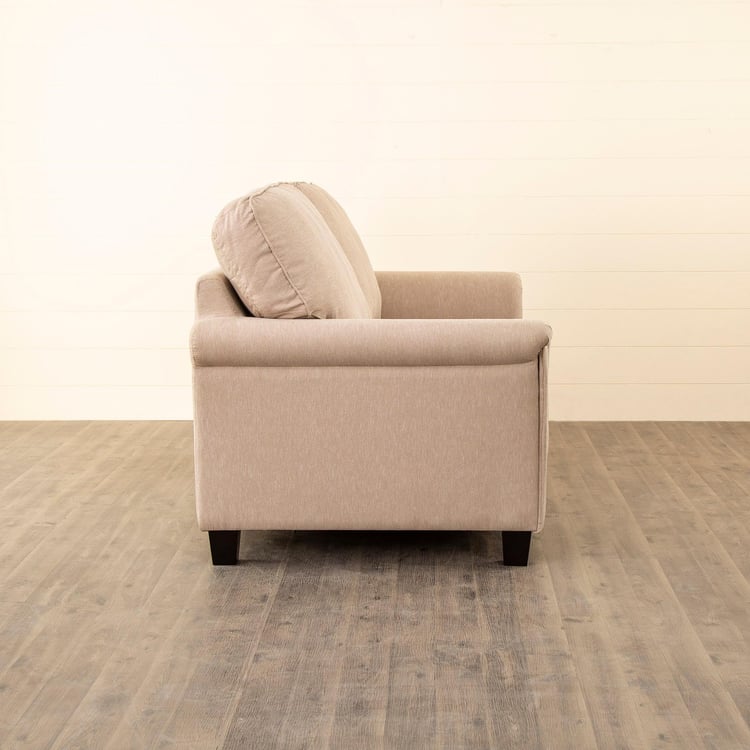 Helios Lamcy Fabric 3-Seater Sofa - Beige