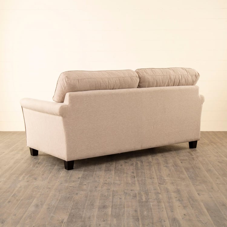 Helios Lamcy Fabric 3-Seater Sofa - Beige