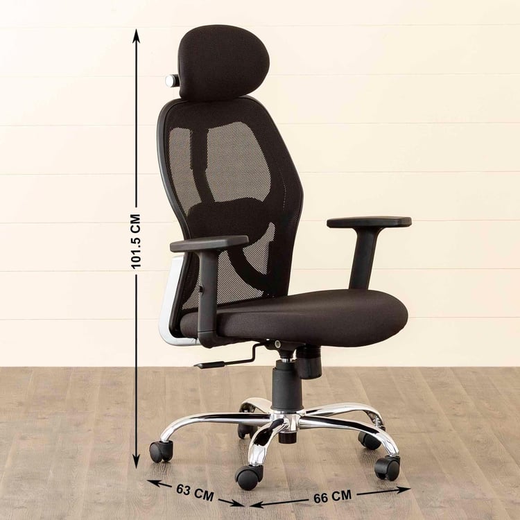 Buy Granby Mesh High Back Office Chair Black from Home Centre at just