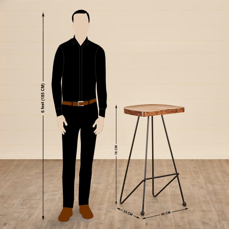 Raga Bar Stool - Brown