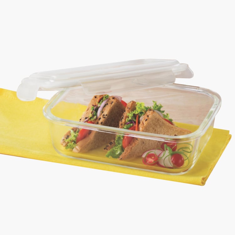 BOROSIL Klip-n-Store Rectangular Storage Container - 1.52 L